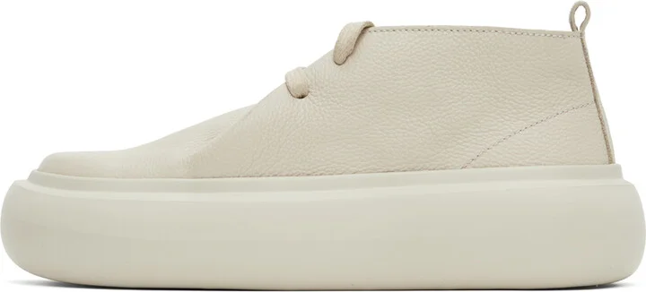 Solid Homme Beige Platform Derbys - Image 3