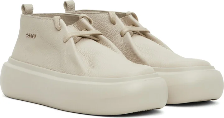 Solid Homme Beige Platform Derbys - Image 4