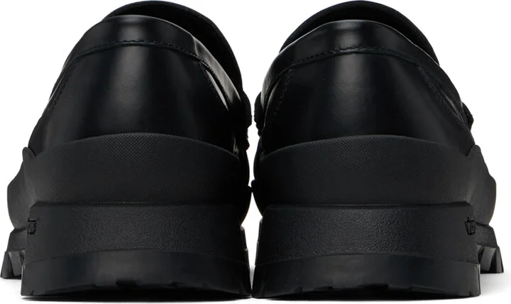 Solid Homme Black Leather Loafers - Image 2