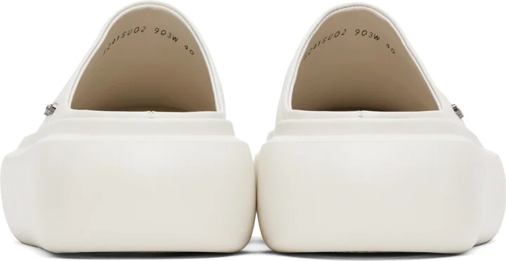 Solid Homme White Hardware Loafers - Image 2