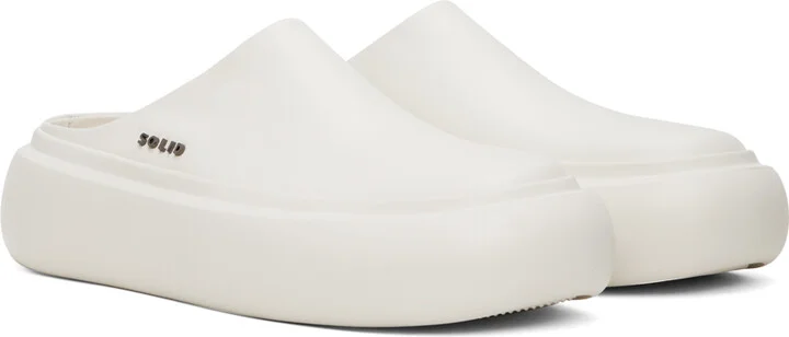 Solid Homme White Hardware Loafers - Image 4