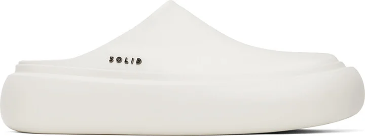 Solid Homme White Hardware Loafers