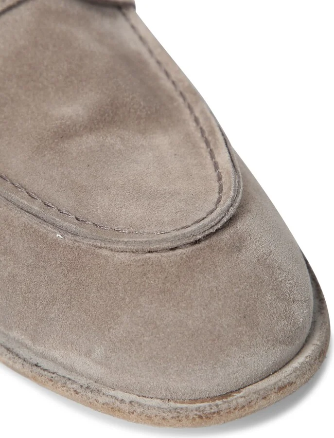 Solitude Suede Beige Loafer - Image 4