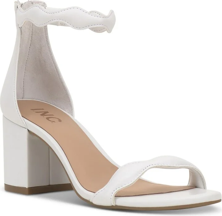 SOLLISAP Womens Faux Leather Ankle Strap Block Heel