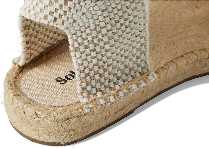Soludos Crochet Lauren Lace-up Women's Wedge Shoes La Concha Ivory : EU 37 (US Women's 6-6.5) B - Medium - Image 2