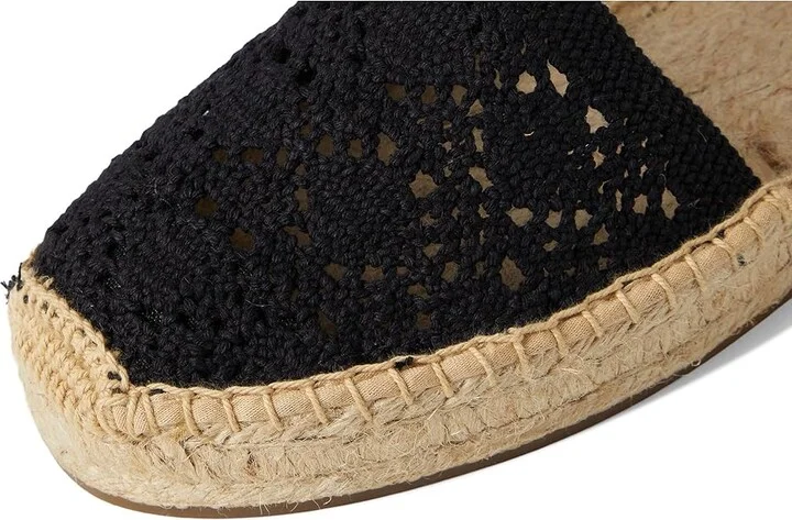 Soludos Crochet Lauren Lace-up Women's Wedge Shoes Noche Black : EU 37 (US Women's 6-6.5) B - Medium - Image 3