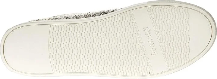 Soludos Ibiza Classic Lace-Up Women's Lace up casual Shoes Platinum : 5 B - Medium, Leather - Image 4