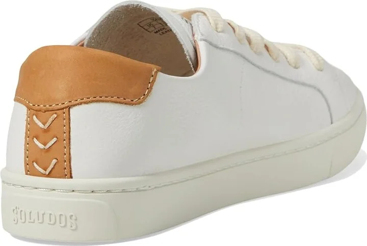 Soludos Ibiza Classic Lace-Up Women's Lace up casual Shoes White : 5 B - Medium, Leather - Image 5