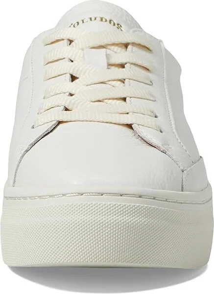 Soludos Ibiza Platform Sneaker Women's Shoes White : 10 B - Medium, Leather - Image 5