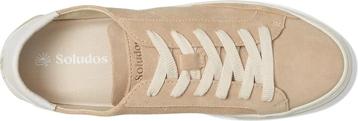 Soludos Ibiza Platform Sneaker Women's Shoes White : 10 B - Medium, Leather - Image 8