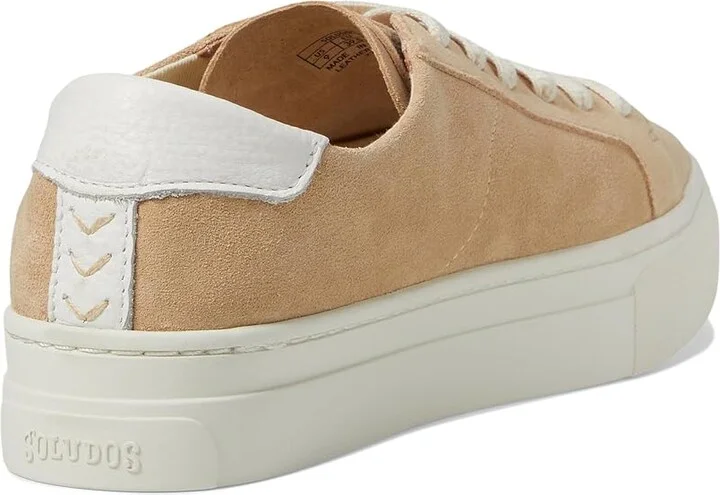 Soludos Ibiza Platform Sneaker Women's Shoes White : 10 B - Medium, Leather - Image 10