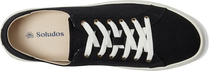 Soludos Ibiza Sneaker Men's Shoes Noche Black : 13 D - Medium, Leather/Rubber - Image 2