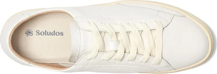 Soludos Ibiza Sneaker Men's Shoes Oasis White : 12 D - Medium, Leather/Rubber - Image 2