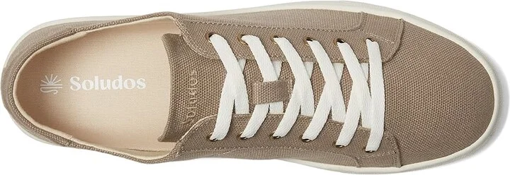 Soludos Ibiza Sneaker Women's Shoes Cafe Taupe : 5.5 B - Medium, Leather/Rubber - Image 2