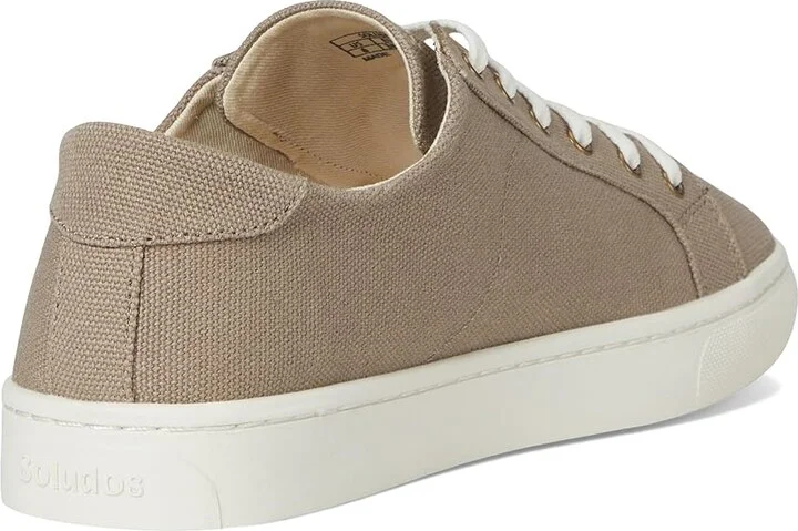 Soludos Ibiza Sneaker Women's Shoes Cafe Taupe : 5.5 B - Medium, Leather/Rubber - Image 4