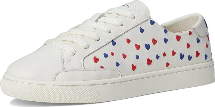 Soludos Ibiza Sneaker Women's Shoes Hearts/Oasis White : 5 B - Medium, Leather/Rubber - Image 5