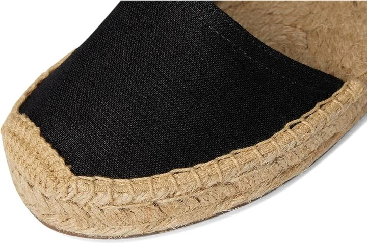 Soludos Lauren Lace Up Espadrille Women's Sandals Noche Black : 7 B - Medium, Jute/Rubber - Image 2