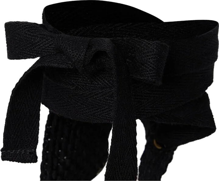 Soludos Lauren Lace Up Espadrille Women's Sandals Noche Black : 7 B - Medium, Jute/Rubber - Image 7