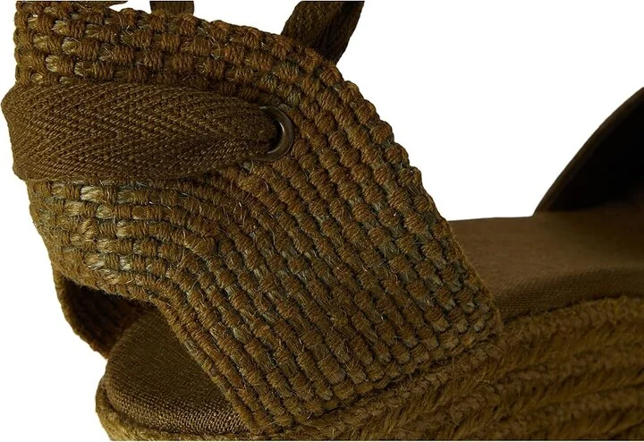 Soludos Leather Marseille Wedge Women's Wedge Shoes Oliva Green : 9 B - Medium, Suede - Image 7