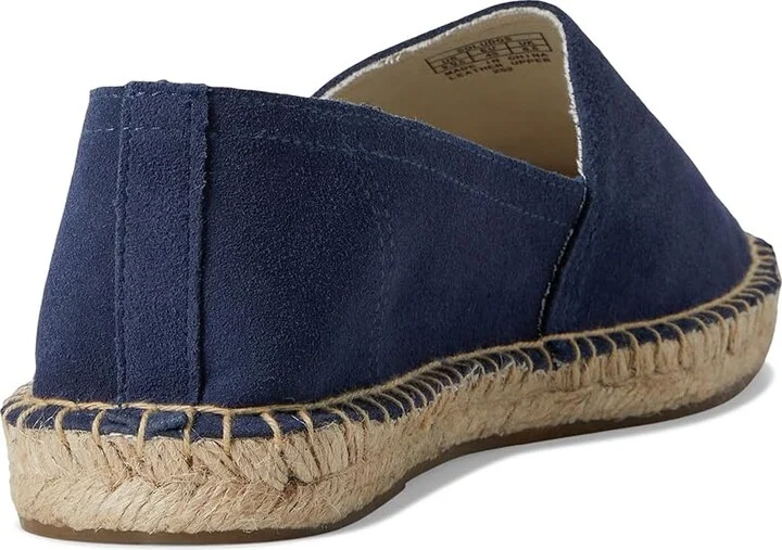 Soludos Leather Original Espadrille Men's Slip on Shoes Armada Blue : EU 42 (US Men's 8-8.5) D - Medium, Leather/Suede - Image 4