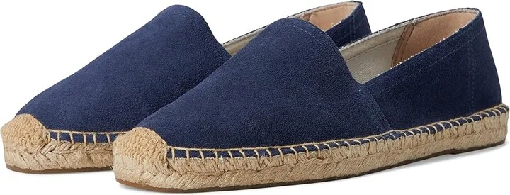 Soludos Leather Original Espadrille Men's Slip on Shoes Armada Blue : EU 42 (US Men's 8-8.5) D - Medium, Leather/Suede