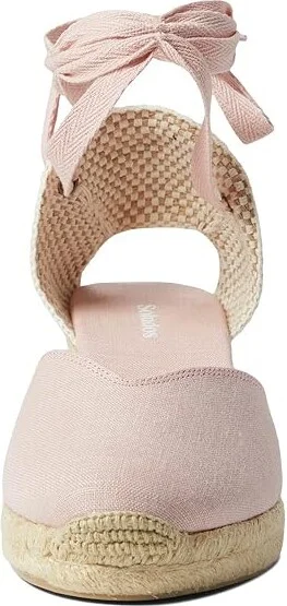 Soludos Lyon Wedge Espadrille Women's Shoes Soft Pink : 5.5 B - Medium, Textile - Image 2