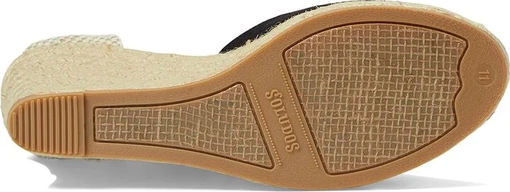 Soludos Marseille Wedge Espadrille Women's Sandals Black : 6 B - Medium - Image 4