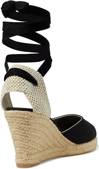 Soludos Marseille Wedge Espadrille Women's Sandals Black : 6 B - Medium - Image 5