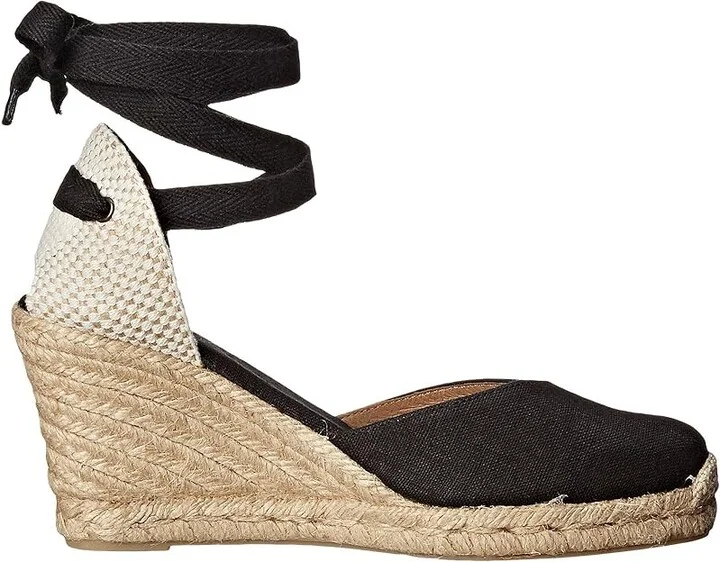 Soludos Marseille Wedge Espadrille Women's Sandals Black : 6 B - Medium - Image 8