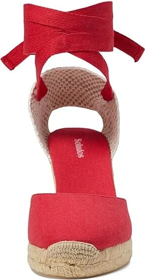 Soludos Marseille Wedge Espadrille Women's Sandals Black : 6 B - Medium - Image 9