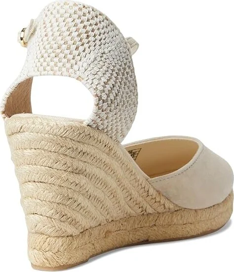 Soludos Marseille Wedge Espadrille Women's Sandals La Concha Ivory 1 : 9 B - Medium, Suede - Image 4