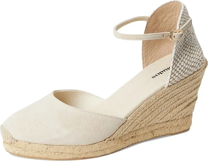 Soludos Marseille Wedge Espadrille Women's Sandals La Concha Ivory 1 : 9 B - Medium, Suede - Image 5