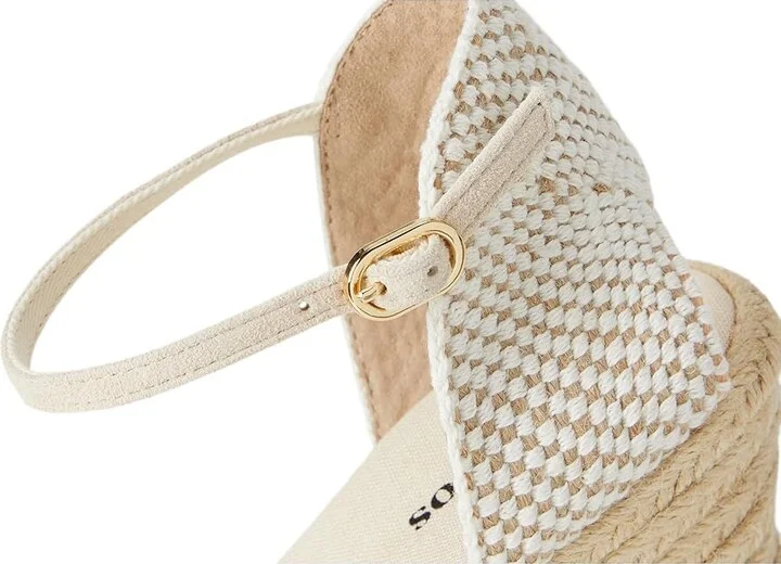Soludos Marseille Wedge Espadrille Women's Sandals La Concha Ivory 1 : 9 B - Medium, Suede - Image 7