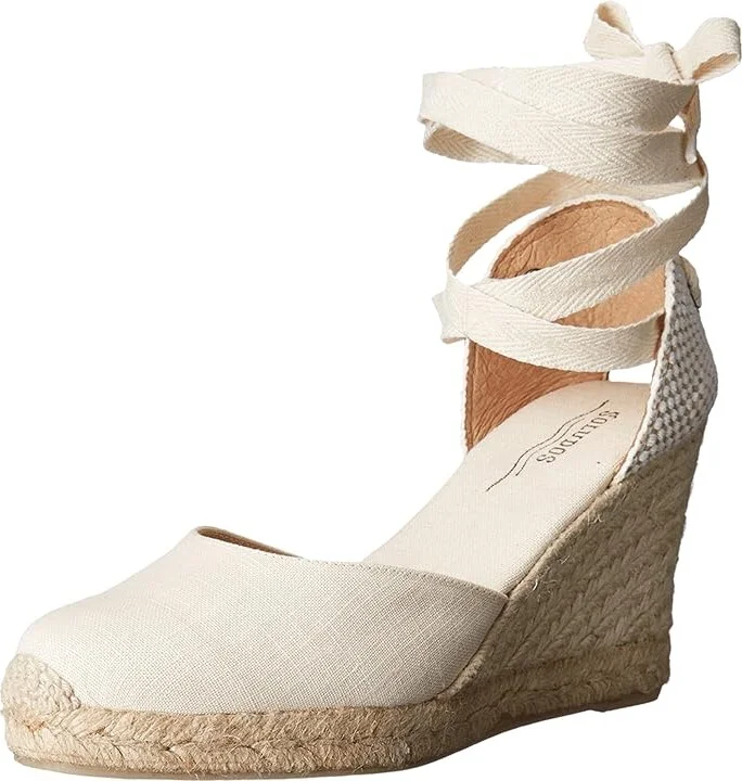 Soludos Marseille Wedge Espadrille Women's Sandals La Concha Ivory : 6 B - Medium - Image 2