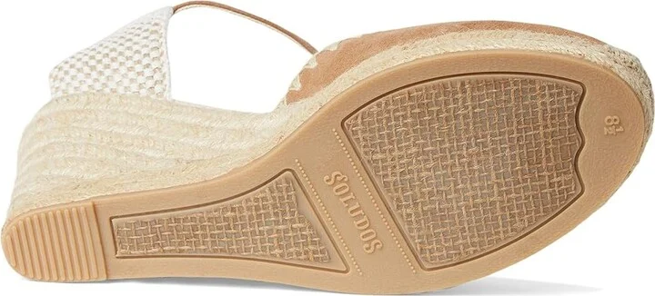 Soludos Marseille Wedge Espadrille Women's Sandals Miel Brown : 10 B - Medium, Suede - Image 3