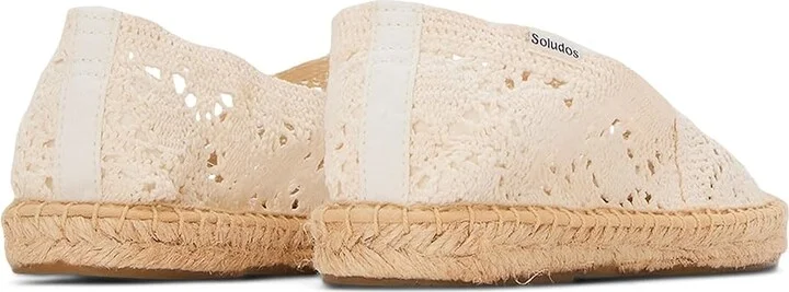 Soludos Original Espadrille Espadrille Women's Flat Shoes La Concha Ivory : 8 B - Medium, Cotton - Image 3