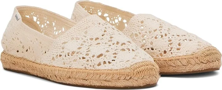 Soludos Original Espadrille Espadrille Women's Flat Shoes La Concha Ivory : 8 B - Medium, Cotton