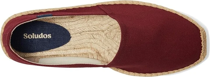Soludos Original Espadrille Men's Shoes Cabernet Red : 8 D - Medium, Canvas/Cotton - Image 2