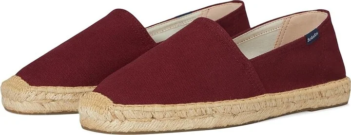 Soludos Original Espadrille Men's Shoes Cabernet Red : 8 D - Medium, Canvas/Cotton