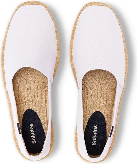 Soludos Original Espadrille Men's Shoes Oasis White : 8 D - Medium, Canvas/Cotton - Image 2