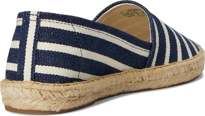 Soludos Original Espadrille Women's Shoes Navy / Ivory : 5 B - Medium, Leather - Image 4