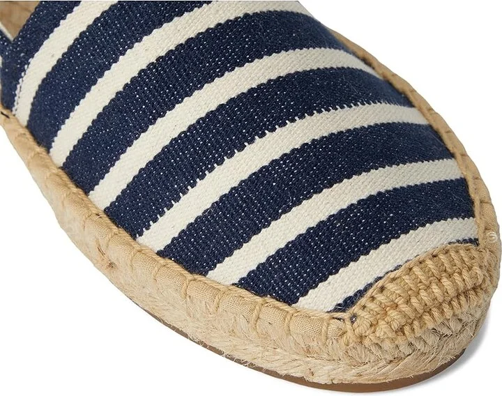 Soludos Original Espadrille Women's Shoes Navy / Ivory : 5 B - Medium, Leather - Image 7