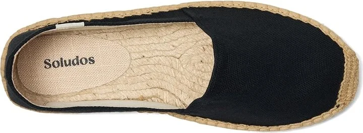Soludos Original Espadrille Women's Shoes Noche Black : 8 B - Medium, Leather - Image 2