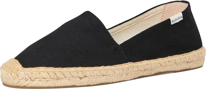Soludos Original Espadrille Women's Shoes Noche Black : 8 B - Medium, Leather - Image 5
