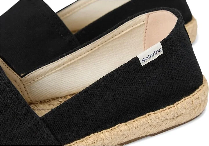 Soludos Original Espadrille Women's Shoes Noche Black : 8 B - Medium, Leather - Image 7