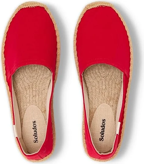 Soludos Original Espadrille Women's Shoes Rioja Red : 7 B - Medium, Leather - Image 2