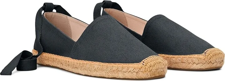 Soludos Original Lace-Up Espadrille Women's Flat Shoes Noche Black : 5 B - Medium, Cotton - Image 5