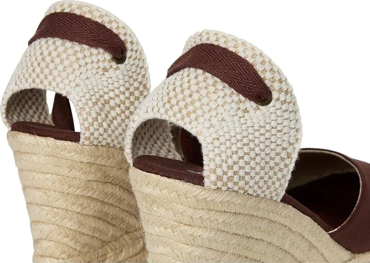 Soludos Platform Wedge Espadrille Women's Sandals Castano Brown : 8 B - Medium, Rubber/Synthetic - Image 7