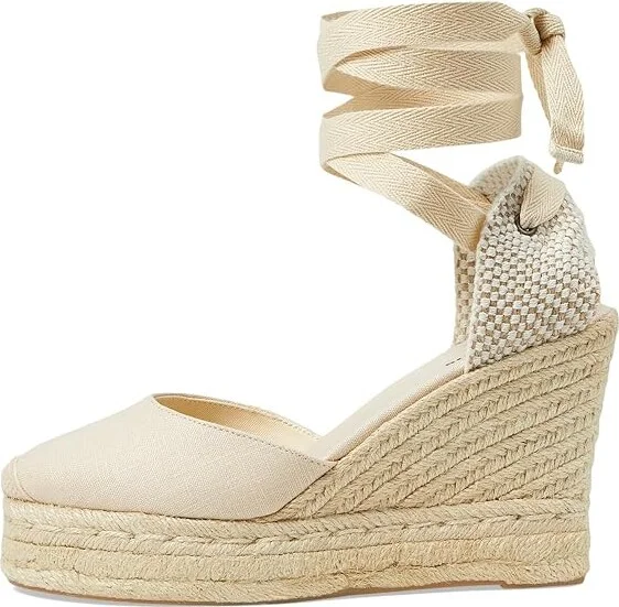 Soludos Platform Wedge Espadrille Women's Sandals La Concha Ivory : 8.5 B - Medium, Rubber/Synthetic - Image 5