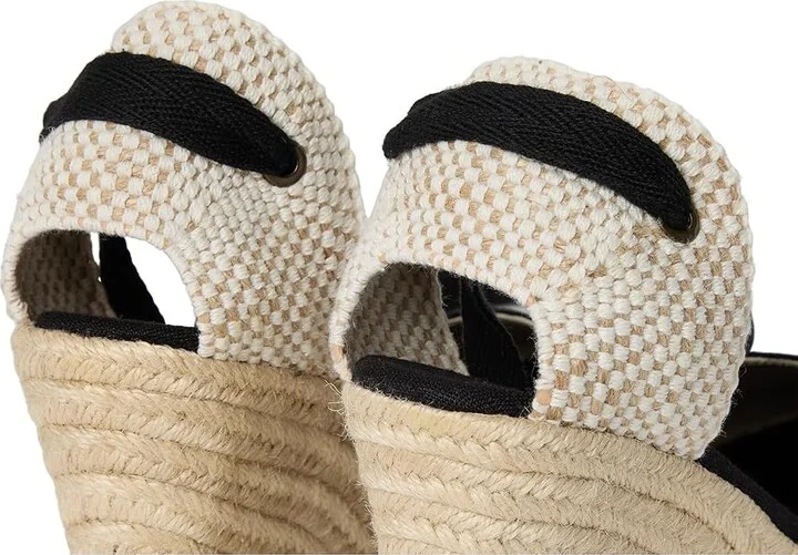 Soludos Platform Wedge Espadrille Women's Sandals Noche Black : 9.5 B - Medium, Rubber/Synthetic - Image 7